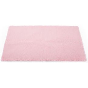 سجادة مستطيلة TTLOJ، سجادة منطقة لخيمة لعب الأطفال، وسادة سجادة لبيت لعب الأطفال لغرفة الأطفال، ديكور منزلي لغرفة الأطفال، مخمل ناعم 50.5 سم طول × 38.5 عرض أبيض in Kuwait