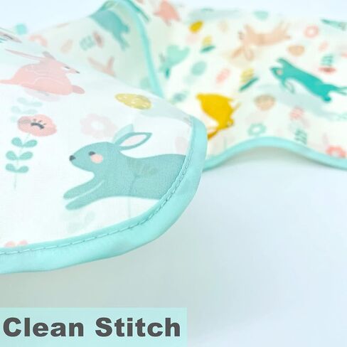 3 Pcs Waterproof Long Sleeves Baby Bibs Weaning Smock Bib 3-24 Months in Saudi Arabia