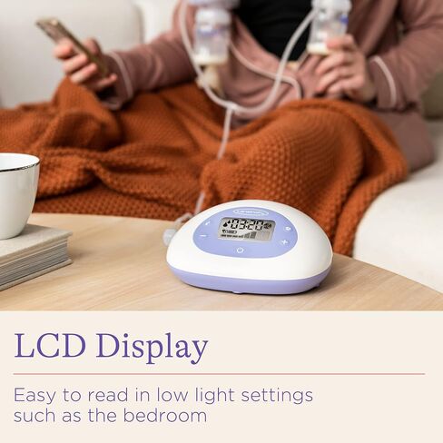 Lansinoh Signature Pro Double Electric Breast Pump, Portable Breast Pump, 3 Power Options, LCD Display, Includes Breast Pump Bag, 25mm Breast Pump Flanges and 2 Lansinoh Baby Bottles (pack of 1) in Saudi Arabia