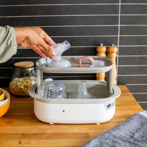 Tommee Tippee Made for Me Single Manual Breast Pump, Strong Suction, Soft Feel, Ergonomic Handle, Portable and Quiet Breastmilk Pump, Baby Bottle Included in Saudi Arabia