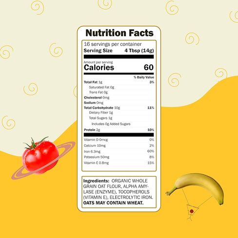 Earth's Best Organic Baby Food, Organic Whole Grain Oatmeal Baby Cereal, Non-GMO, Easily Digestible and Iron Fortified Baby Food, 8 oz Box in Saudi Arabia
