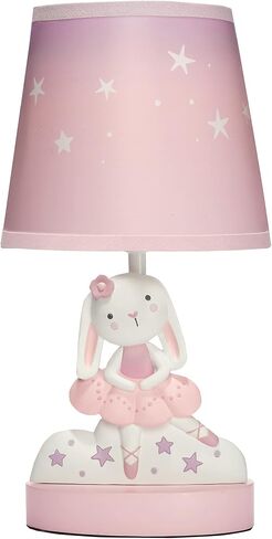 Bedtime Originals Tiny Dancer Bunny & Stars Pink Nursery Lamp with Shade & Bulb in Saudi Arabia