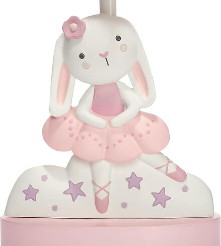 Bedtime Originals Tiny Dancer Bunny & Stars Pink Nursery Lamp with Shade & Bulb in Saudi Arabia