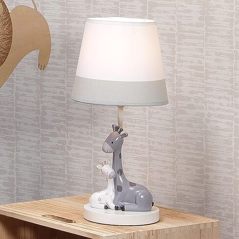 Lambs & Ivy Jungle Friends White/Gray Giraffe Nursery Lamp with Shade & Bulb in Saudi Arabia
