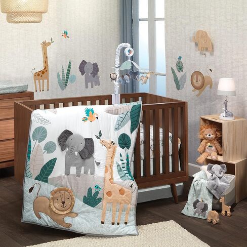 Lambs & Ivy Jungle Friends White/Gray Giraffe Nursery Lamp with Shade & Bulb in Saudi Arabia