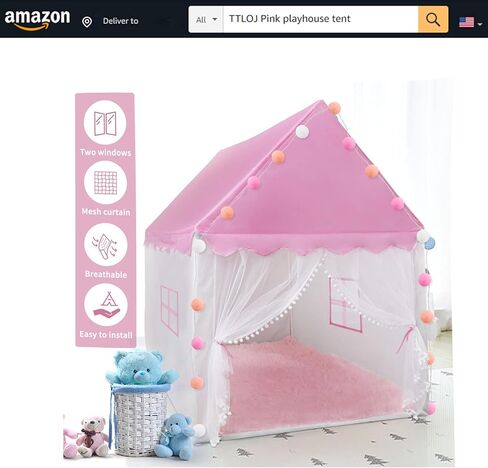 سجادة مستطيلة TTLOJ، سجادة منطقة لخيمة لعب الأطفال، وسادة سجادة لبيت لعب الأطفال لغرفة الأطفال، ديكور منزلي لغرفة الأطفال، مخمل ناعم 50.5 سم طول × 38.5 عرض أبيض in Kuwait