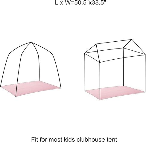 سجادة مستطيلة TTLOJ، سجادة منطقة لخيمة لعب الأطفال، وسادة سجادة لبيت لعب الأطفال لغرفة الأطفال، ديكور منزلي لغرفة الأطفال، مخمل ناعم 50.5 سم طول × 38.5 عرض أبيض in Kuwait