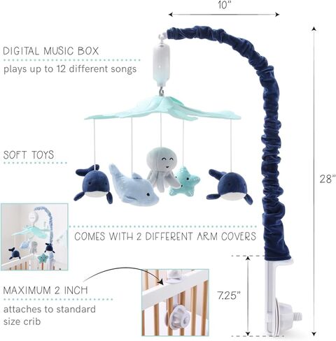 The Peanutshell Nautical Musical Crib Mobile in Kuwait