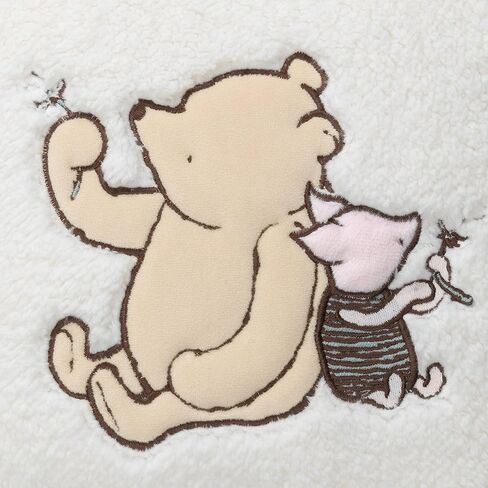 Lambs & Ivy Storytime Pooh Soft Sherpa Nursery Throw Pillow - Cream in Saudi Arabia
