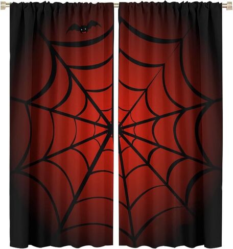 ستائر نافذة هيرو عنكبوت على شبكة الإنترنت للأطفال، ستائر سوداء على شبكة العنكبوت للأطفال باللون الأحمر ستائر تعتيم قضيب جيب معالجة النوافذ للصبي والبنات وحضانة الأطفال الصغار وغرفة نوم الأطفال 42 × 54 بوصة in Kuwait