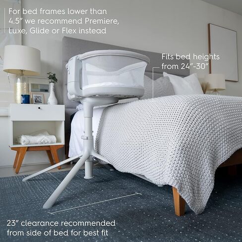 HALO BassiNest Swivel Baby Bassinet, Soothing Center, Vibration and Sound, Luxe Series, Dove Grey Tweed in Kuwait