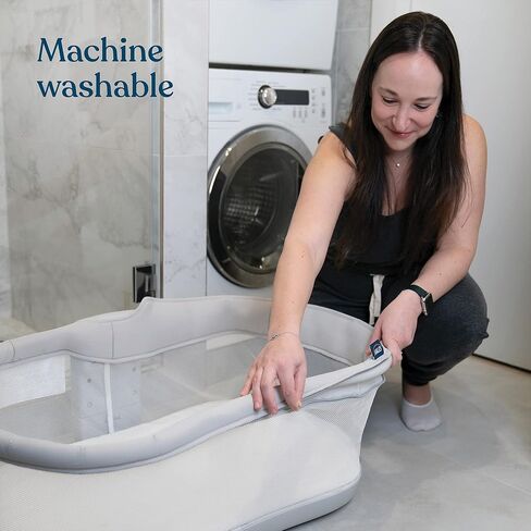 HALO BassiNest Swivel Baby Bassinet, Soothing Center, Vibration and Sound, Luxe Series, Dove Grey Tweed in Kuwait