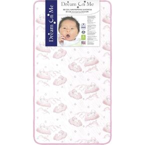 Dream On Me Twilight 80 Coil Spring Crib and Toddler Bed Mattress, Wave Pink, 5" in Kuwait