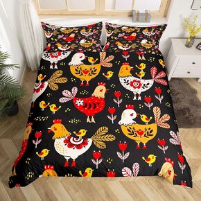 Erosebridal Kawaii Giraffe Comforter Cover Cartoon Rainbow Bed Set for Kids Toddler, Cute Animal Duvet Cover Full Size Lovely Pink Bedding Sets, Orange Blue Love Hearts Bedspread Cover in Saudi Arabia