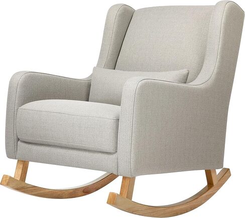 Babyletto Kai Rocker in Performance Dijon Eco-Twill, Water Repellent & Stain Resistant, Greenguard Gold and CertiPUR-US Certified in Kuwait