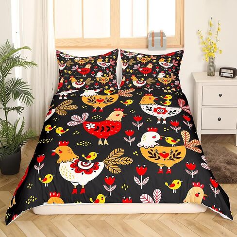 Erosebridal Kawaii Giraffe Comforter Cover Cartoon Rainbow Bed Set for Kids Toddler, Cute Animal Duvet Cover Full Size Lovely Pink Bedding Sets, Orange Blue Love Hearts Bedspread Cover in Saudi Arabia