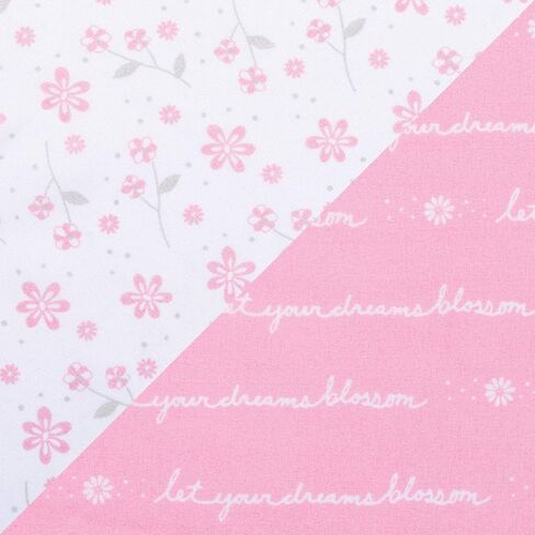 Sammy & Lou Girl Forest 2-Pack Microfiber Fitted Crib Sheet Set, Fits Standard Crib Mattress 28 in x 52 in; Fully Elasticized, in Kuwait