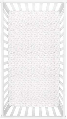 Sammy & Lou Girl Forest 2-Pack Microfiber Fitted Crib Sheet Set, Fits Standard Crib Mattress 28 in x 52 in; Fully Elasticized, in Kuwait