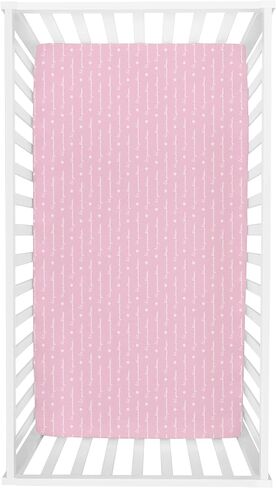 Sammy & Lou Girl Forest 2-Pack Microfiber Fitted Crib Sheet Set, Fits Standard Crib Mattress 28 in x 52 in; Fully Elasticized, in Kuwait