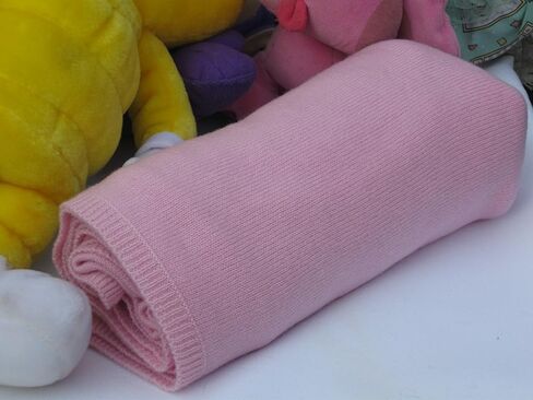 Woolen Cashmere Baby Blanket (Baby Pink) in Saudi Arabia