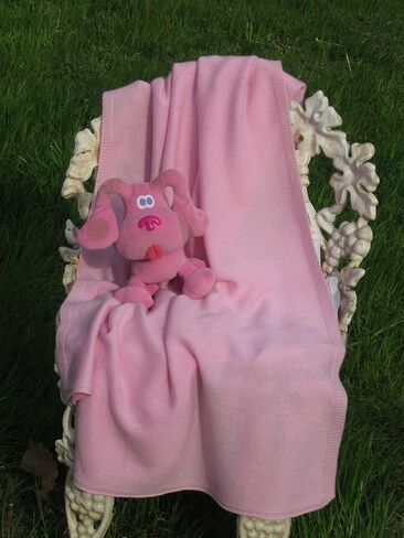 Woolen Cashmere Baby Blanket (Baby Pink) in Saudi Arabia