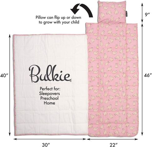 Bulkie Toddler Nap Mat - Sleep Mat for Kids Daycare and Preschool - Folds Up to Carry on Back - Poppies in Saudi Arabia