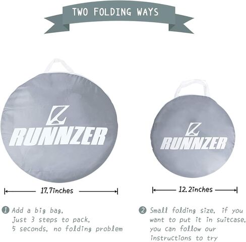 L RUNNZER Pop Up Pack N Play Tent, Baby Net to Keep Toddler in, Mini Crib Canopy for Pack and Play, See Through, Breathable & Portable in Kuwait