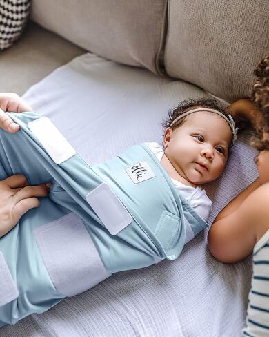 Swaddle – Adjustable Baby Swaddle for Newborns | Pediatrician-Approved for Safe Sleep | Easy Closure | Arms-Out | Lightweight, Machine-Washable | Easy Diaper Access in Saudi Arabia