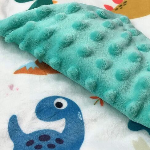 Cute Animal Minky Blanket for Boys & Girls - Soft Double Layer with Dotted Backing, Toddler to Newborn (30 X 40 inches) in Saudi Arabia