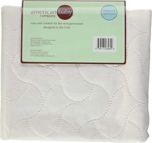 غطاء واقي مسطح للمهد شبيه باللحاف بأجزاء بارزة مضاد للماء من شركة أمريكان بيبي كومباني Bassinet Size 15"x33" in Kuwait