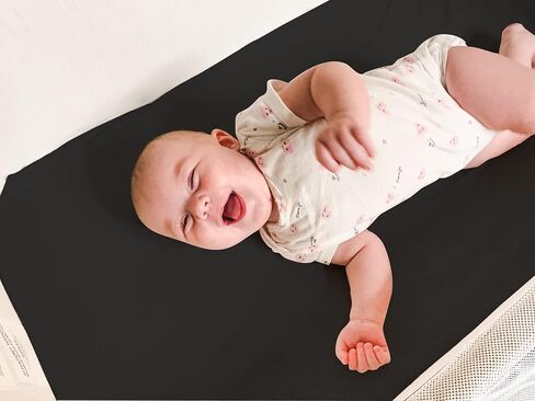 Bassinet Bed Sheets – Premium Bassinet Fitted Sheet for Halo, Mika Micky, Maxi COSI & Others - 4 Pack 100% Jersey Knit - Bassinet Bedding for Standard Size Oval or Halo Bassinet Pads for Boys & Girls in Saudi Arabia