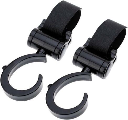 AKOAK 2 Pack Baby Stroller Hooks,Flexible and Multi Purpose Hooks for Diaper Bags, Shopping Bags,Groceries and Clothing, Great Accessory for Mommy When Walking or Shopping in Saudi Arabia