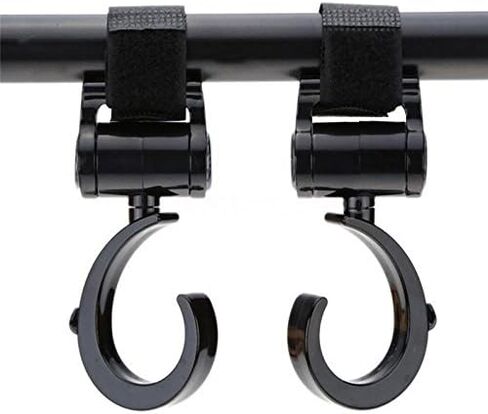 AKOAK 2 Pack Baby Stroller Hooks,Flexible and Multi Purpose Hooks for Diaper Bags, Shopping Bags,Groceries and Clothing, Great Accessory for Mommy When Walking or Shopping in Saudi Arabia