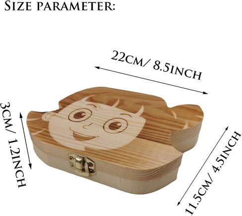 PAMBO Baby Tooth Fairy Keepsake Box- First Teeth and Curl Keepsake Box | Tooth Boxes Saver & Holders for Lost Teeth Kids-Girls in Saudi Arabia