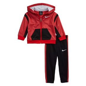 Nike Toddler Boys Therma Fleece Full Zip Hoodie & Jogger Pants 2 Piece Set in Kuwait
