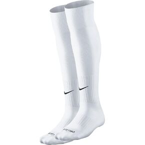 Unisex Nike Classic II Cushion Over-the-Calf Football Sock, White, Men Size 6-8, Womens Size 6-10 in Saudi Arabia