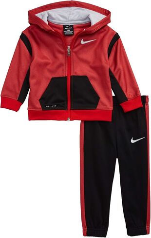 طقم هودي بسحاب كامل وسروال رياضي من Nike للأطفال الصغار من Therma Fleece مكون من قطعتين in Kuwait