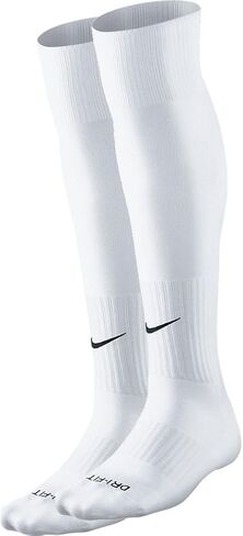Unisex Nike Classic II Cushion Over-the-Calf Football Sock, White, Men Size 6-8, Womens Size 6-10 in Saudi Arabia