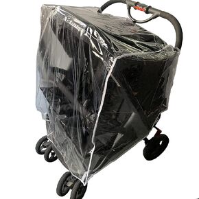 Jeep Jogging Stroller Weather Shield, Baby Rain Cover, Universal Size to fit most Jogging Strollers, Waterproof, Windproof, Ventilation,Protection, Pram,Vinyl, Clear, Plastic