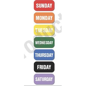 Just Baby'd Sip'n Learn Labels - Learn Days of the Week and Colors of the Rainbow - Weekly Labels for Toddlers - Dual Learning & Education Tool - Sticker Set for Sippy Cups, Dishwasher Safe. in Saudi Arabia