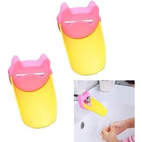 Set of 2 Bath Spout Cover Soft Flexible Silicone for Your Bathtub; Baby Safety,Faucet Extender (Pink) in Kuwait