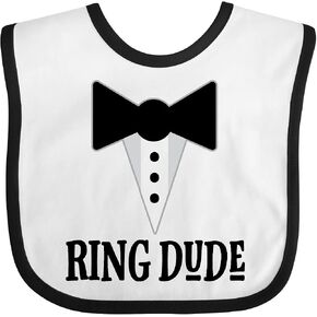 Ring Dude Ringbearer Bridal Party Wedding Baby Bib in Kuwait