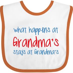 inktastic What Happens At Grandma's Baby Bib in Saudi Arabia