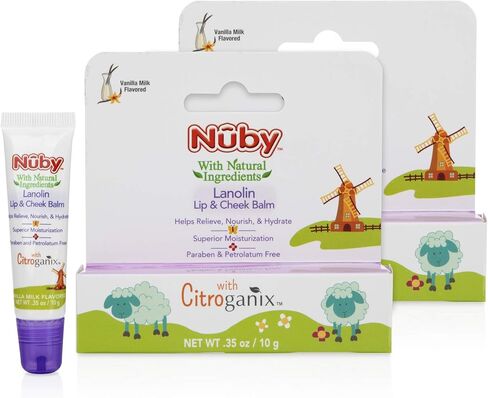 Dr. Talbot's Lanolin Lip and Cheek Balm - 0.35 oz | Naturally Inspired with Citroganix - Vanilla Milk Flavor in Saudi Arabia