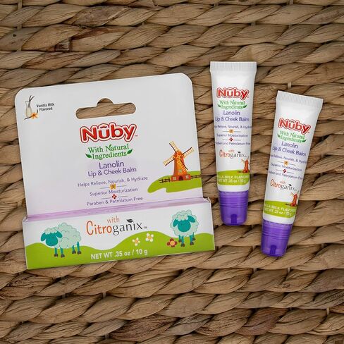 Dr. Talbot's Lanolin Lip and Cheek Balm - 0.35 oz | Naturally Inspired with Citroganix - Vanilla Milk Flavor in Saudi Arabia