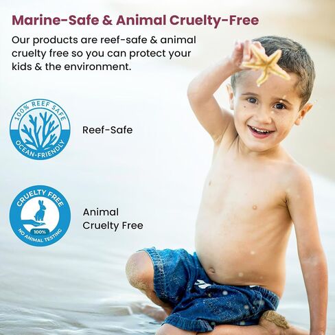 EEZYSUN SPF50 Sunscreen for Babies & Kids - Mineral Sunscreen for Face - Dermatologically Tested for Sensitive Skin - Contains Aloe Vera, Sweat/Water Resistant, Cruelty-Free, Reef Safe Sunscreen (3.3 FL OZ) in Saudi Arabia