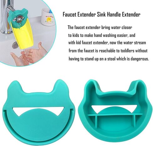 Set of 2 Bath Spout Cover Soft Flexible Silicone for Your Bathtub; Baby Safety,Faucet Extender (Pink) in Kuwait