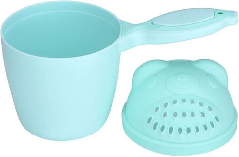 Baby Shampoo Rinse Cup Waterfall Spout Rinse Cup Sprinkler Bottle Cute Bear Shape Shower Water Scoop Head Washing Shampoo Rinse Cup Children's Products Bathroom Accessories(Green) in Saudi Arabia