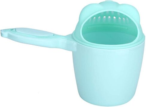 Baby Shampoo Rinse Cup Waterfall Spout Rinse Cup Sprinkler Bottle Cute Bear Shape Shower Water Scoop Head Washing Shampoo Rinse Cup Children's Products Bathroom Accessories(Green) in Saudi Arabia