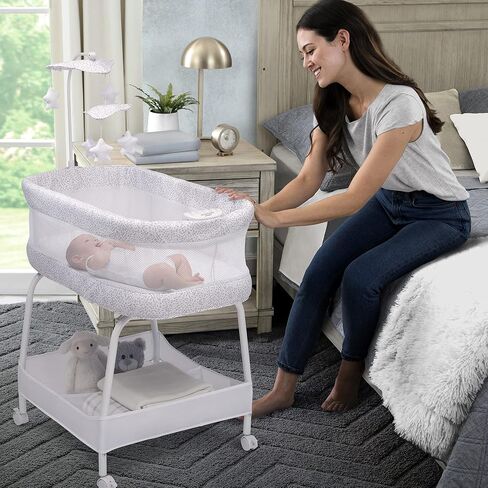 سرير دلتا للأطفال SmartSleep Auto Glide مزود بتقنية البلوتوث، مصنوع من خليط معدني in Saudi Arabia